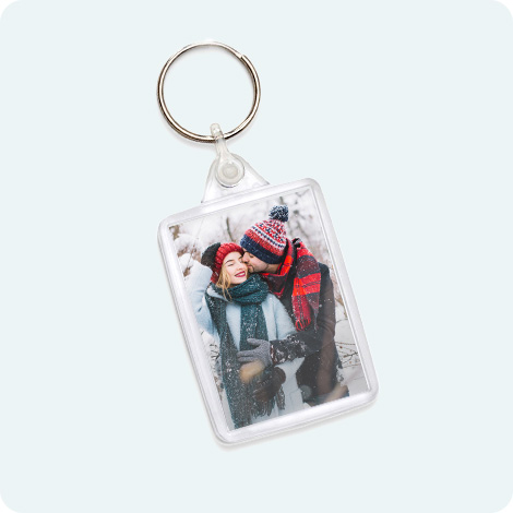 Porte-cl&eacute; photo en plexiglas